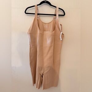 Cacique Beige Open-Bust Thigh Shaper